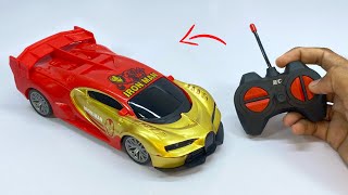 Unboxing Best RadioControl RC Bugatti IronMan Car Unboxing and Testing Review 🏎️ | RC CaR || #rccars