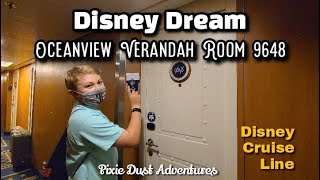 Disney Dream Oceanview with Verandah Stateroom 9648 Tour 🧚 Pixie Dust Adventures