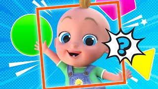 Shapes Song (Square, Triangle, Circle) with Johnny  and more Kids Videos - Zigaloo Baby Songs