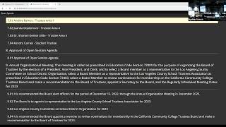 December 12, 2022 Compton CCD Board of Trustees Meeting