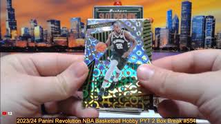 7-18-24 2023/24 Panini Revolution NBA Basketball Hobby PYT 2 Box Break #554