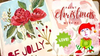 its december so it christmas art time! yay! start of  xmas watercolours and other things and a chat!