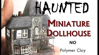 Paper Haunted Halloween Miniature Dollhouse's Dollhouse Tutorial How To