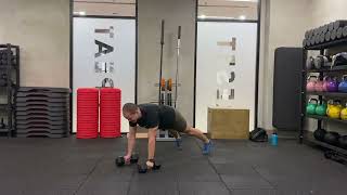 Dumbbell Plank Shoulder Tap