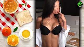 My Favorite Breakfast How To Look Sexy While Cooking Breakfast In The Morning 2017