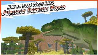 How To Turn Minecraft Pe Into A Jurassic World | Jurassic World Addon For Minecraft  | Devay Gaming