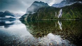 Картинка горы. Озеро, камни, дно, горы, Новая Зеландия | Bild berg. Sjö, stenar, botten, Nya Zeeland