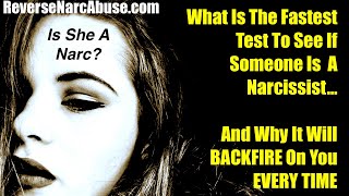 The Fastest TEST FOR NARCISSISM And Why It Will FAIL Every Time #narcissist