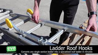 Ladder Roof Hooks | Converts Any Ladder Into Specialised Roof Ladder