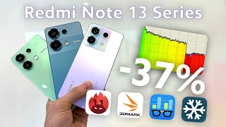 Redmi Note 13 vs Note 13 Pro vs Note 13 Pro 5G - AnTuTu, Throttling, Geekbench, 3Dmark, PCMark, Heat