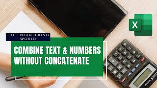 Combine Text and Numbers In MS Excel Without Concatenate Function | Excel Tips and Tricks 2022