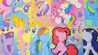 My little pony dress up ASMR TOYS 10minutes satisfying and relaxing decorating sticker book stickers