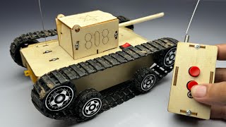 How to Make RC Tank | Building DIY Wooden RC Tank For My Son