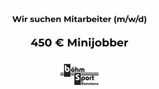 Böhm Sport Mitarbeiter Werbung