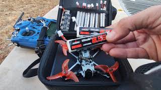 Test Flight with: URUAV 3.8V 550mAh 50/100C 1S (Emax Tinyhawk 2 Freestyle)