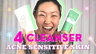 Cleanser for Acne Sensitive Skin | Reviewing 4 Cleansers I've used in the past 6 Months