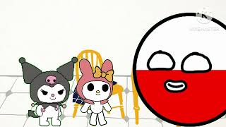 Kuromi and my melody meets Polandball