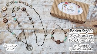 BohemStyle Diy Jewelry Box January 2023 Opening