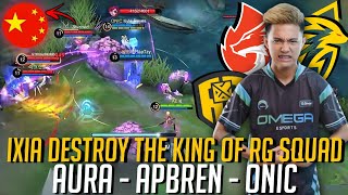 IXIA DESTROYED THE KING OF RG SQUAD With ApBren Flaptzy and AURA, ONIC PH