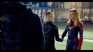 Brie Larson on the set of Avengers End Game (Captain Marvel Featurette)