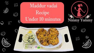 Maddur vada recipe in tamil |Easy & Quick Tea Time Snack|Karnataka Special Maddur vadai |Crispy vada