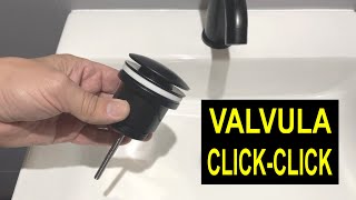 Como instalar una VALVULA Click Clack Lavabo. Muy Fácil