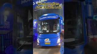 Mumbai Indians Bus After 3 Match Loss #mumbaiindians #shortvideo