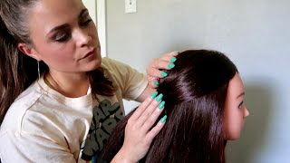 ASMR | The Girl in Class Braids Your Hair | Hair Play, Hair Brushing & Scalp Massage