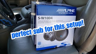 Alpine s-w10d4 10 inch subwoofer