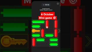 6 October hamster Kombat today mini game #hamsterkombatminigame