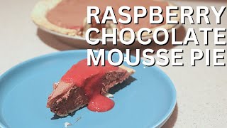 Raspberry Chocolate Mousse Pie