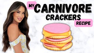 ⚪️ EASY 1 ingredient CARNIVORE CRACKERS ⚪️