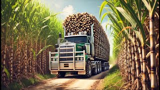 Australian Farmers Harvest Billions of Tons of Sugar Cane and Process White Sugar