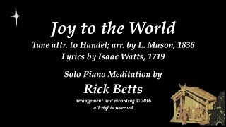 Joy to the World - Lyrics with Piano