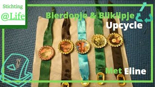 Upcycle bierdopje en lipje van blikje tot armband