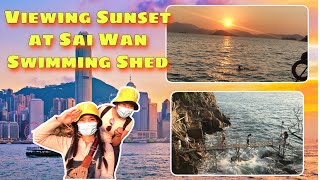 Viewing Sunset at Sai Wan Swimming Shed