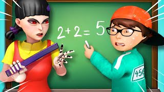 Scary Teacher vs Squid Game New Challenge | Scary Teacher 3D