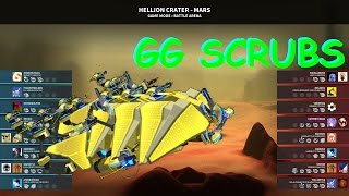 Robocraft: The Scrub Sub VS Helion Crater