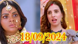 hansini ne lagaya Rajiv ke naam ka sindoor//Tose Naina milayke today episode update//18-09-2024