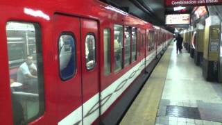 Subway train leaving station - Buenos Aires