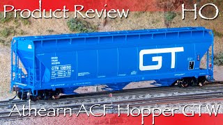 Product Review HO Athearn Genesis ACF 3-Bay Hopper GTW - Detailed and Accurate Covered Hopper!