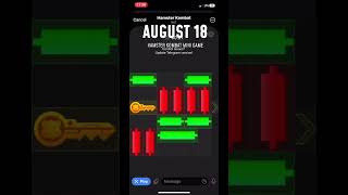 Hamster Kombat Mini Game Key Puzzle Solved! Watch this quick walkthrough for Aug 18, 2024