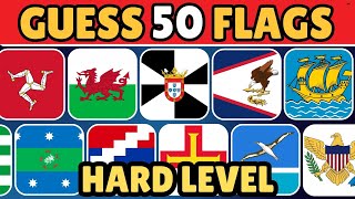 GUESS 50 FLAGS - HARD LEVEL | GUESS THE FLAG | FLAG QUIZ #flag #quiz