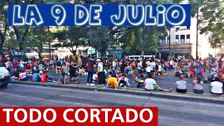 ASÍ SON LOS CORTES EN LA 9 DE JULIO