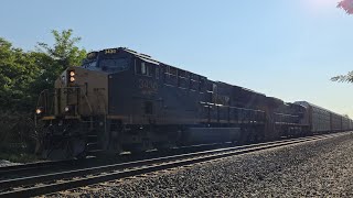 CSX Freight M560 - ET44AH #3430 & AH4400CM #7212 - Madison Ohio in Sept 2024