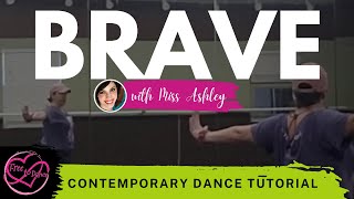 Week 2 "Brave" Pt 2 ♥ Int-Adv Contemporary Dance Tutorial