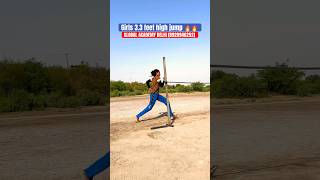 Girl’s 3.3 feet high jump training 🔥🔥|| #highjump #technique #viral #shorts #delhipolice