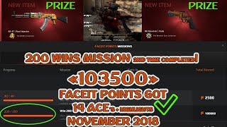 103 500 FACEIT POINTS @ Another 200 WINS mission DONE +120$! Moments of the Week Ep. 21 @ x14 ACE's!