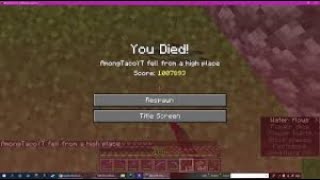 Hay Bale MLG Fail In Minecraft From Highest Place||#minecraft #popular