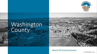 Washington County Board of Commissioners - AM Work Session, 10/01/24 (Part 1)